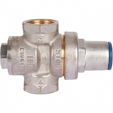 Редуктор давления STOUT вн/вн 1/2" PN16 без подкл. манометра SVS-1009-000015