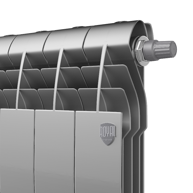 Радиатор Royal Thermo BiLiner 350 /Silver Satin VDR - 4 секц