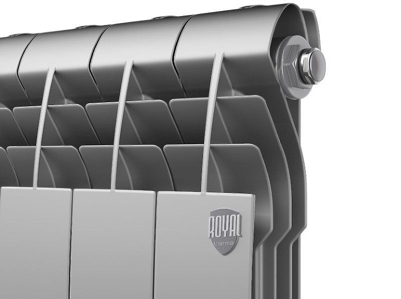 Радиатор алюминиевый Royal Thermo Biliner Alum 500 Silver Satin - 8 секц Радиатор алюминиевый Royal Thermo Biliner Alum 500 Silver Satin - 8 секц